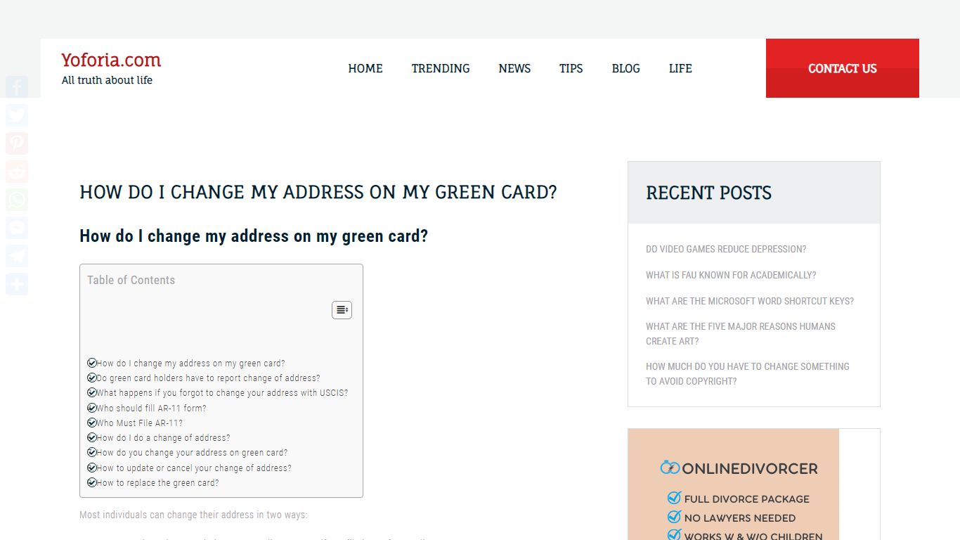 How do I change my address on my green card? – Yoforia.com